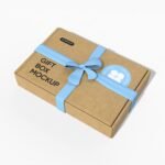 Healthy gift snack box mockup