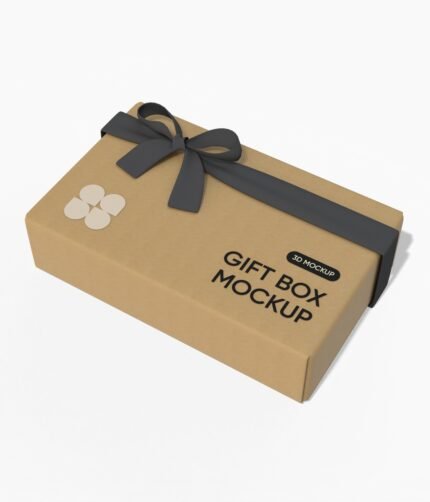 Candy gift box mockup
