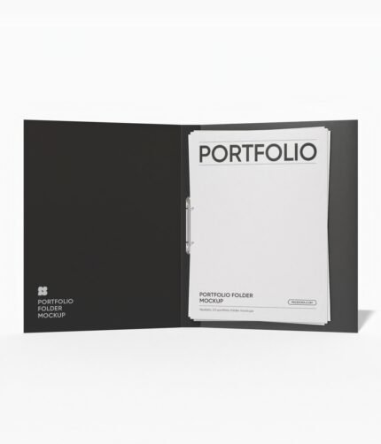 Portfolio folder mockup