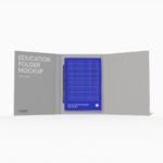 Education document folder mockup