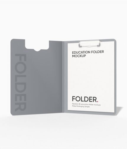 Education folder mockup