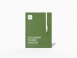 Boxed document folder mockup