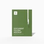 Boxed document folder mockup