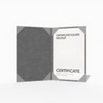 Certificate folder mockup
