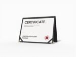 Certificate folder mockup