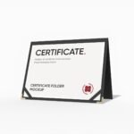 Certificate folder mockup