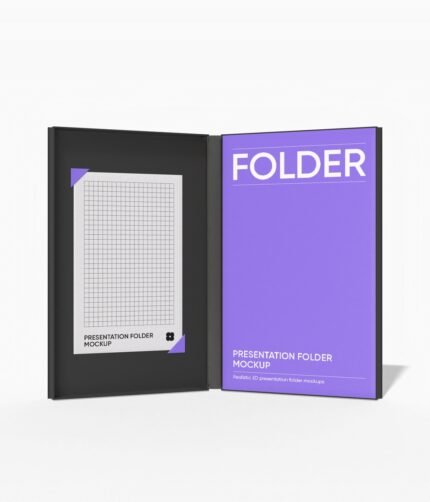 Presentation folder mockup