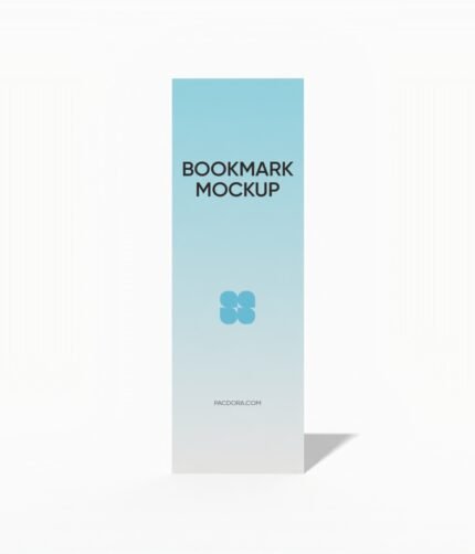 2 x 6" bookmark mockup