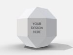 Sphere surprise gift box mockup