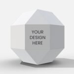 Sphere surprise gift box mockup