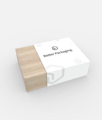 Sleeve on wood box paper sleeve boxes mockup 603300