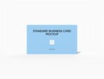 3.5 x 2" standard business card mockup