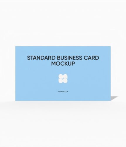 3.5 x 2" standard business card mockup