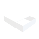 Square gift box mockup