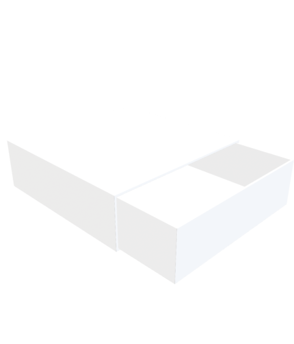 Square gift box mockup