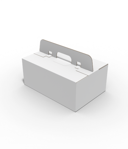 Folding box 6 grid handle box mockup 204030