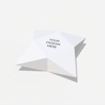 Paper star box mockup