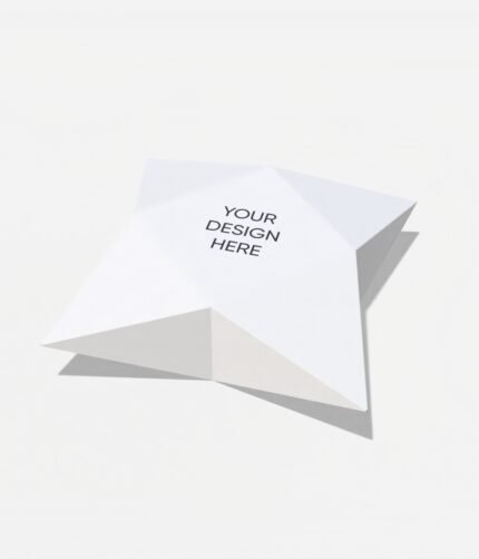 Paper star box mockup