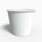 Soup cup with lid mockup 601410