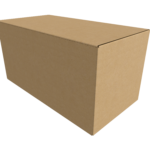 Folding cardboard box mockup