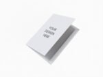Folding greeting card mockup