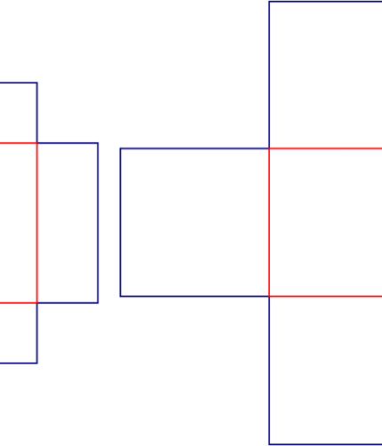 Gift box with  ribbon mockup