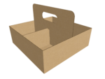 Tray box with handle mockup 120221