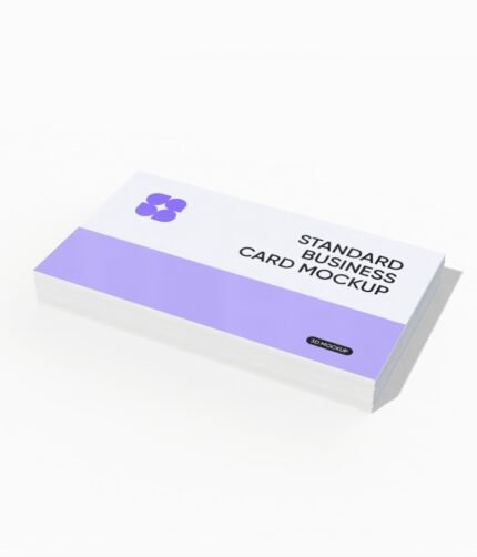 3.5 x 2" standard business card mockup