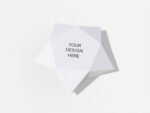 Folding star box mockup