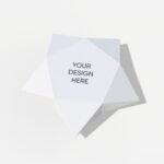 Folding star box mockup