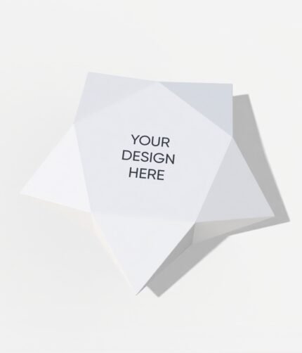 Folding star box mockup