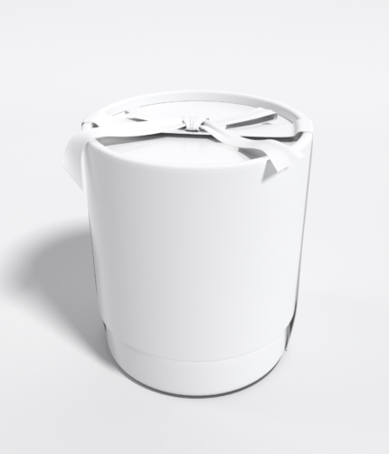 Round jewelry gift box mockup