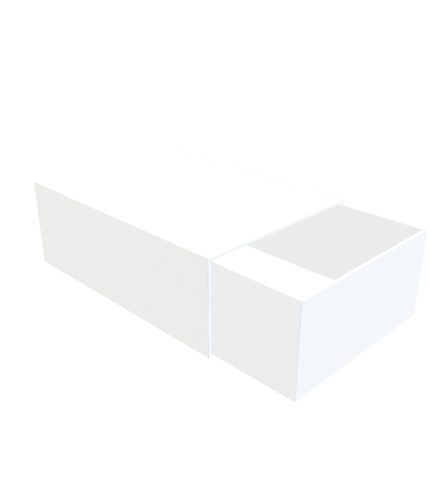 Drawer jewelry gift box mockup