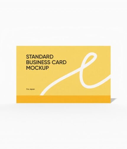 Standard business card for JP mockup