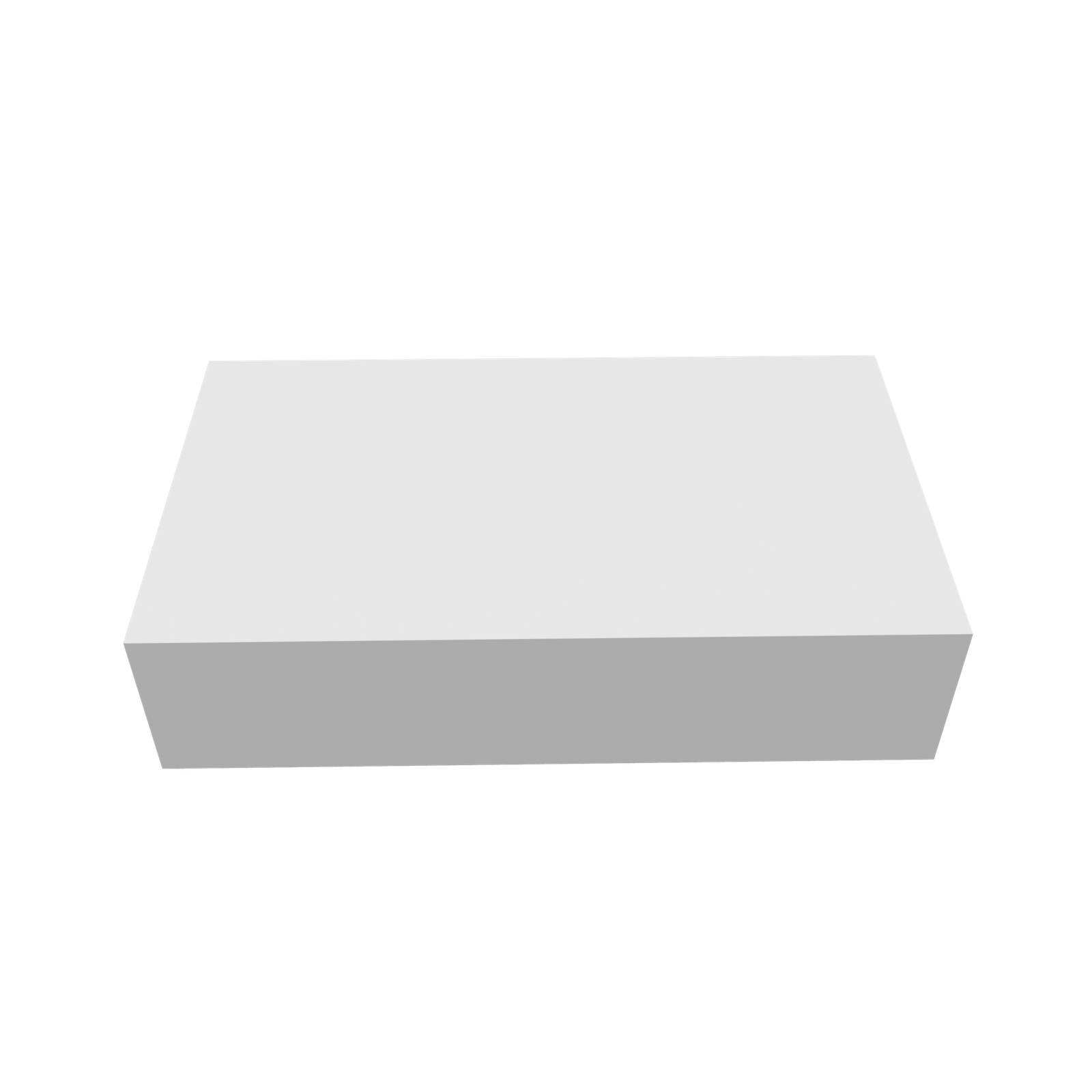 Open flat square box mockup Open flat square box mockup