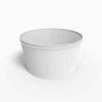Soup cup with lid mockup 601430