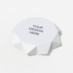 Origami star box mockup