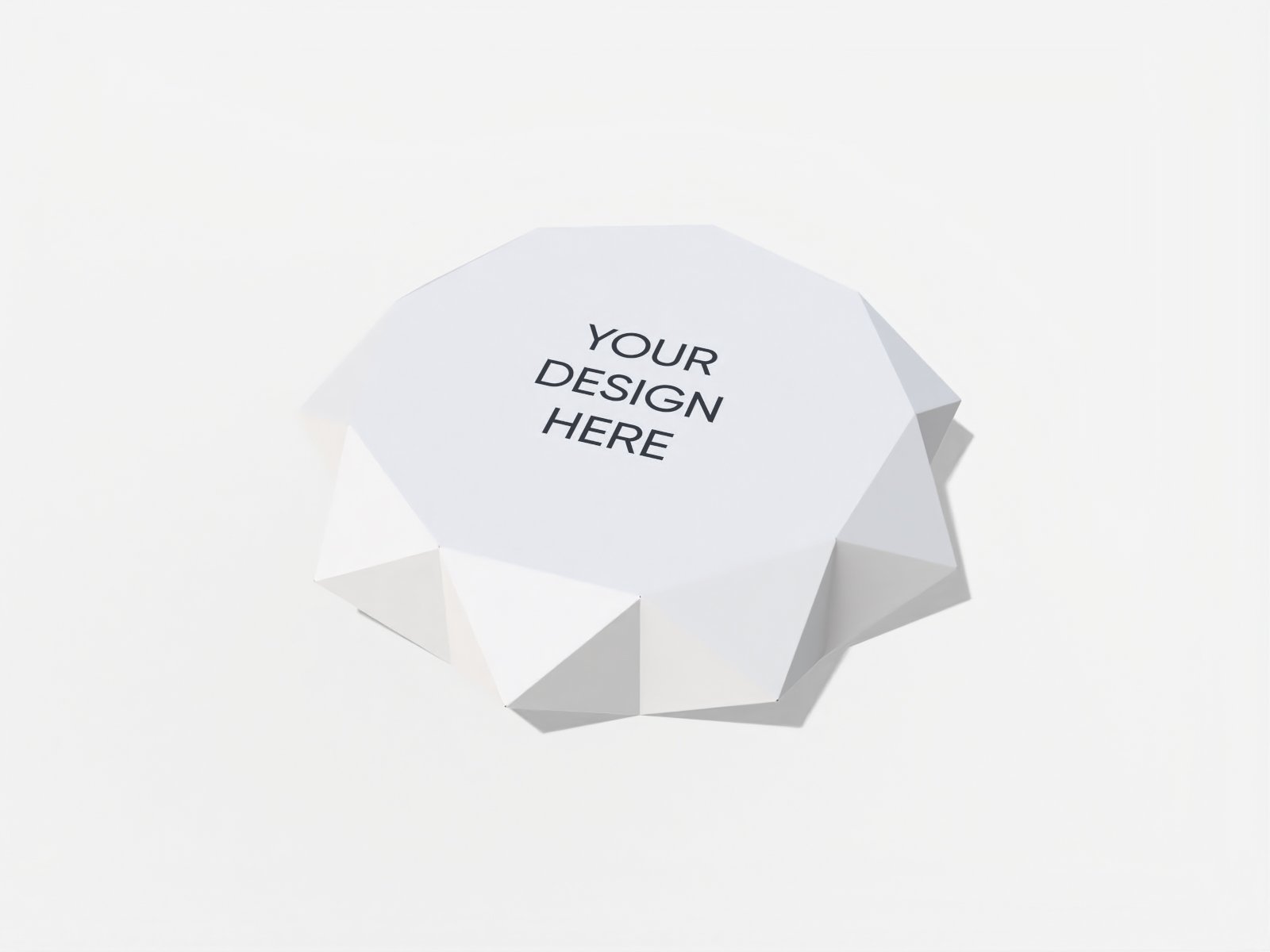 Origami star box mockup Origami star box mockup