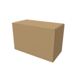 Cardboard shipping box mockup