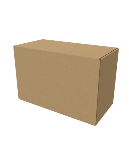 Cardboard shipping box mockup