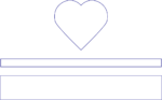 Heart shaped gift box mockup