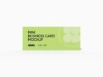 Mini business card mockup
