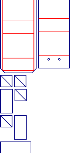 Flip top luxury rigid box mockup