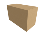 Bottomless cardboard box mockup