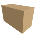 Bottomless cardboard box mockup