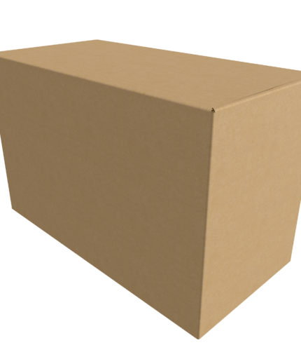 Bottomless cardboard box mockup