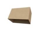 Bottomless cardboard shipping box mockup