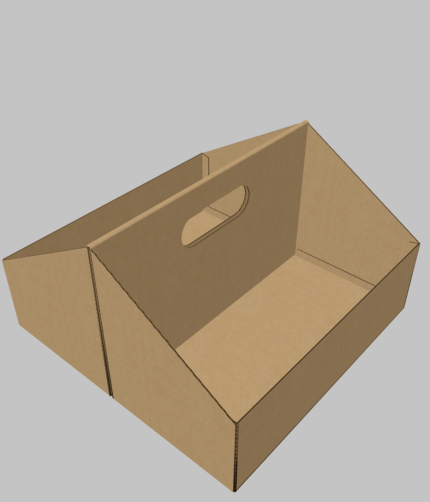 Display box with handle mockup 171470