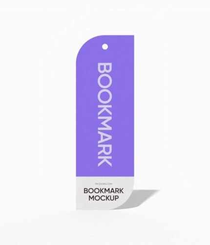 Polygon bookmark mockup