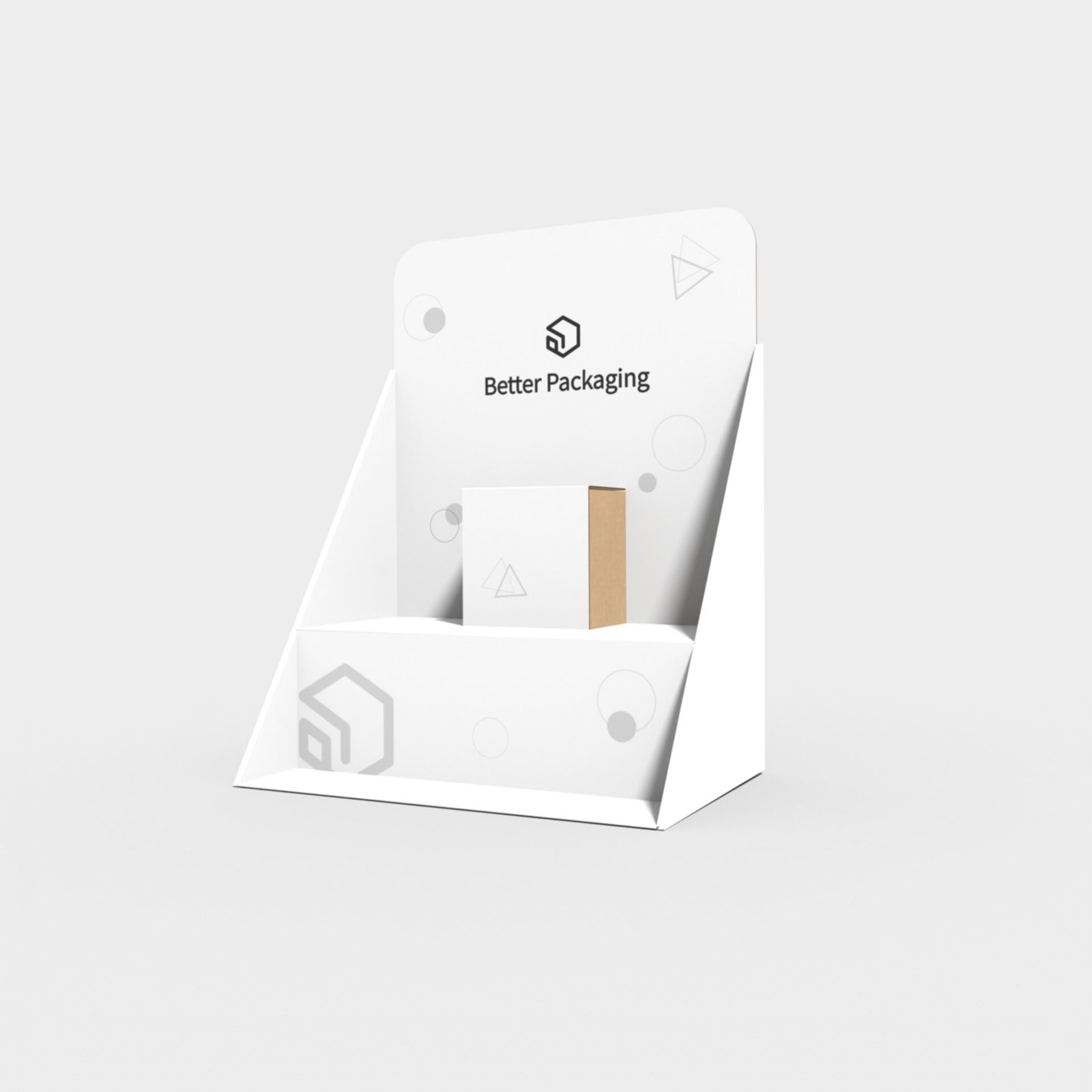 Display boxes/stands triangle double-layer mockup 175210 Display boxes/stands triangle double-layer mockup 175210